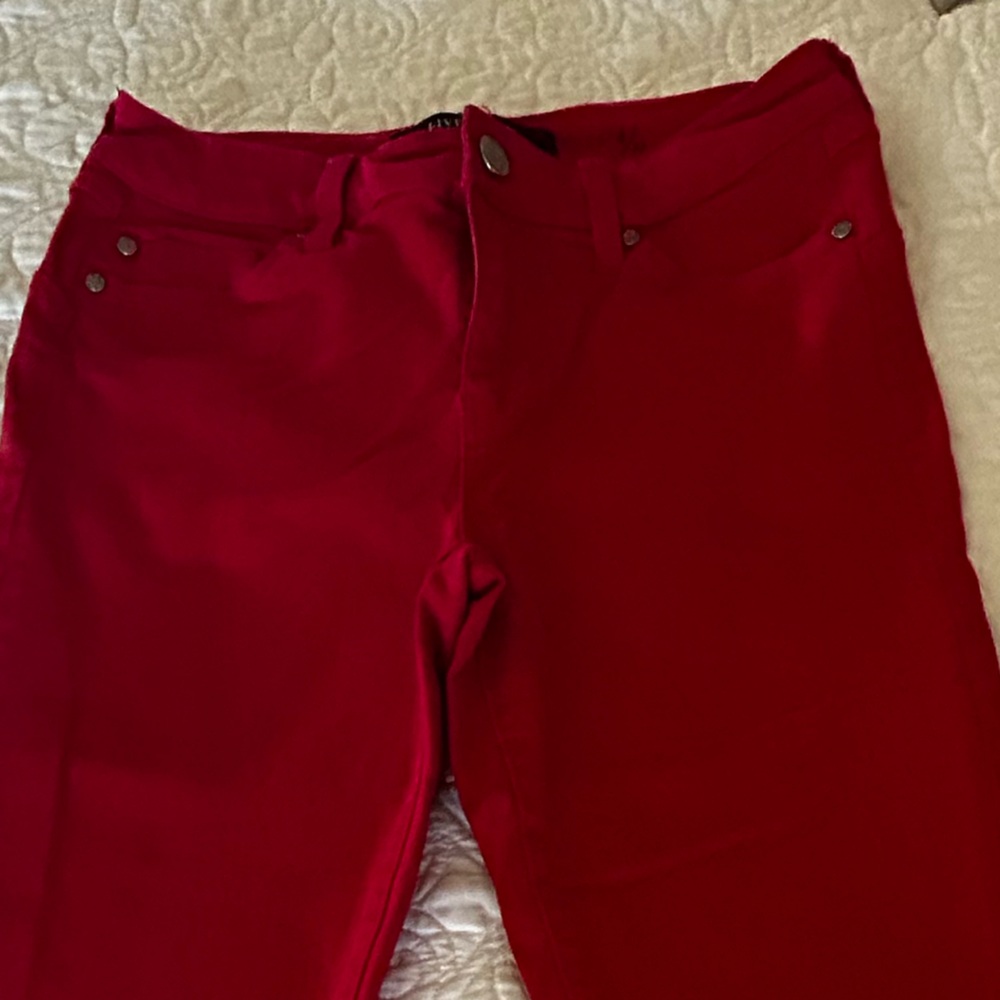 Liverpool The Hugger Ankle 4|27 Lipstick Red Jeans